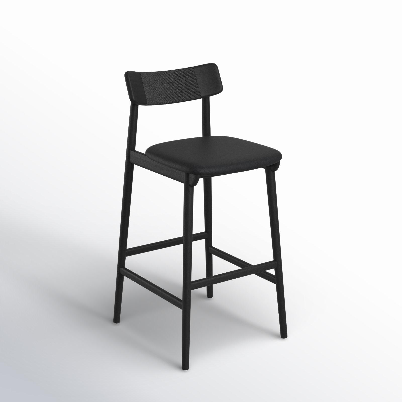 Sakina Bar and Counter Stool, Black, Bar Stool (31.5" Seat Height