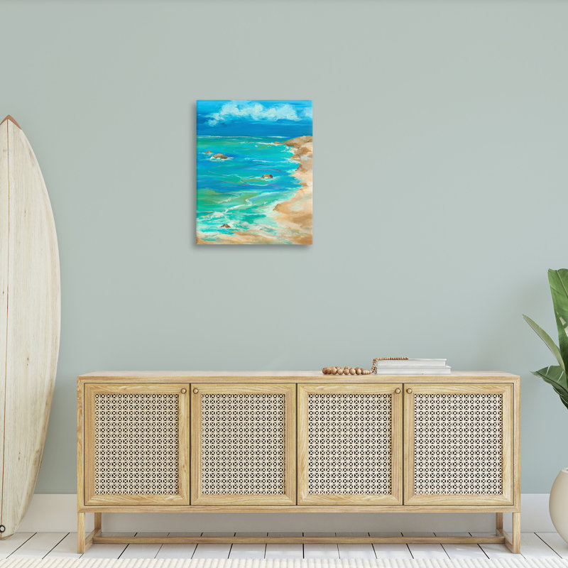 «Vivid Rocky Beach Cove» par Liz Jardine, H 30 po x l 24 po