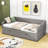 Dyuti Twin Size Wooden Daybed with Trundle and Two Storage Drawers-1622758875