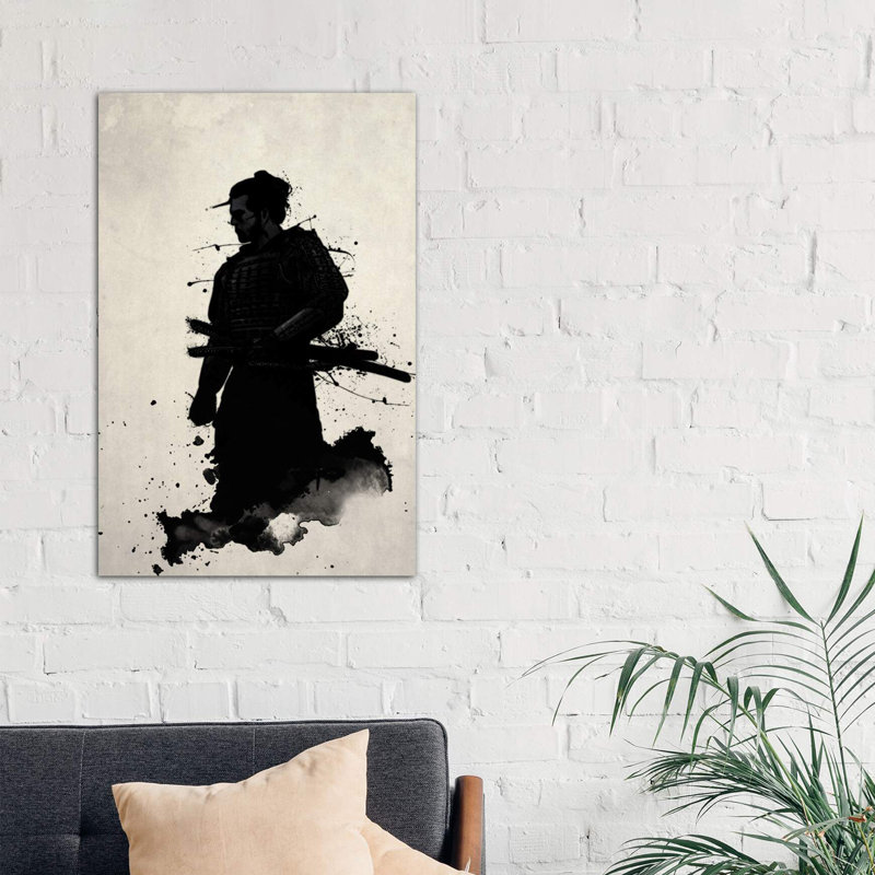 Samurai 1 Piece Wrapped Canvas Wall Art, 101.6 cm H x 66.04 cm W x 1.91 cm D