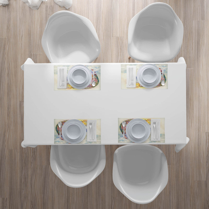 Polyester Abstract Rectangle Placemat