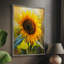 «FLORAL Series», impression encadrée en bois massif-1404259870