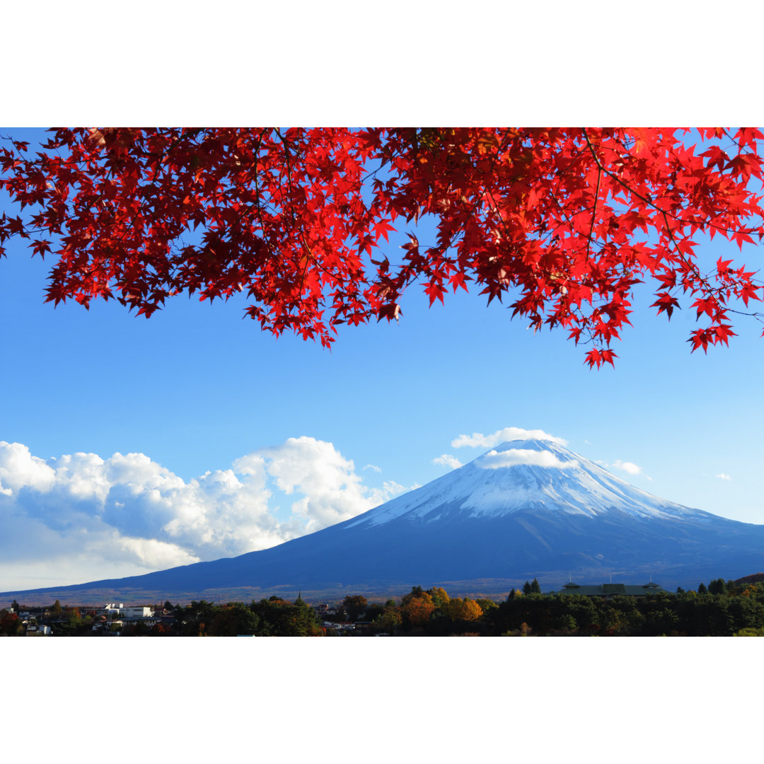 Mt.Fuji Im Herbst von Ngkaki - Druck