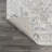Shaii Global Medallion Low-Pile Machine-Washable Light Gray/Brown Rug-160203887