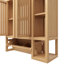 Armoire murale en bambou avec portes et 2 tablettes Savinr