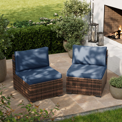 Ensemble de conversation pour terrasse avec coussins 2 personnes Flarrie
