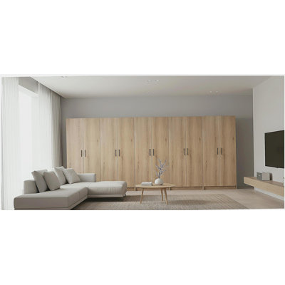 Modex Oak Multi-Purpose Utility Storage Cabinet (5-Piece Set)