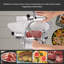 WeChef 10 po Trancheuse à viande commerciale 240W Électrique Charcuterie Trancheuse à fromage Lame en acier inoxydable pour utilisation en restaurant à domicile Épaisseur de tranchage réglable de 0 à 12 mm