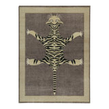 Distressed Homage Hand Knotted Wool Animal Print Area Rug