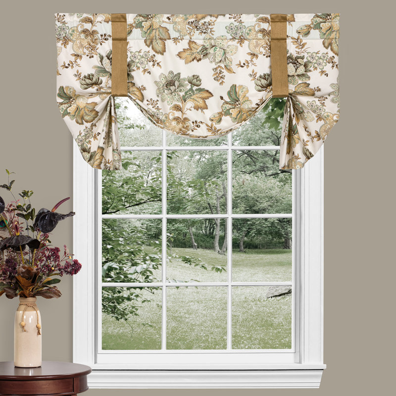Pontoise Traditional Cotton Floral Tie Up Valance