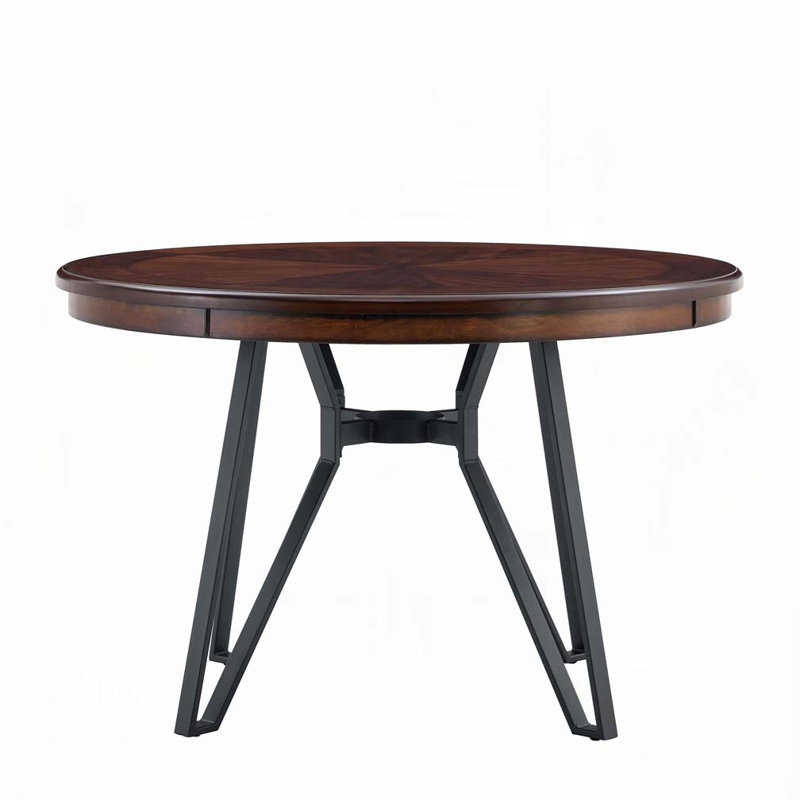 Table de salle à manger ronde, Brun