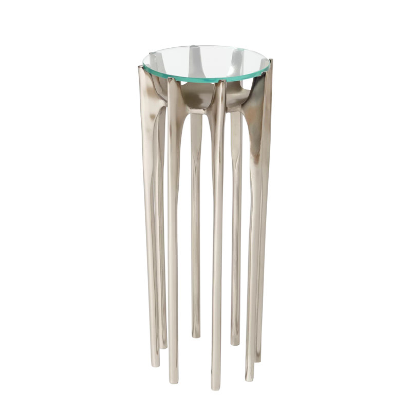 Aquilo Accent Table, Antique Nickel