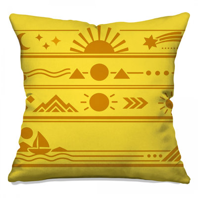 Coussins géométriques Sun Moon