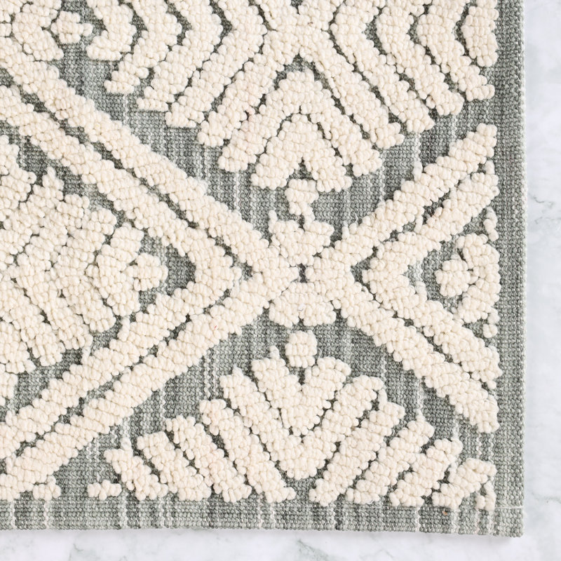 Ensemble de tapis de salle de bain 2 pièces Ceton, MOYEN - ensemble 2 pièces, Sauge