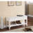 Solid Wood Shoe Bench In White - Modern And Functional Storage Finish Enhance Your Entryway-160888889