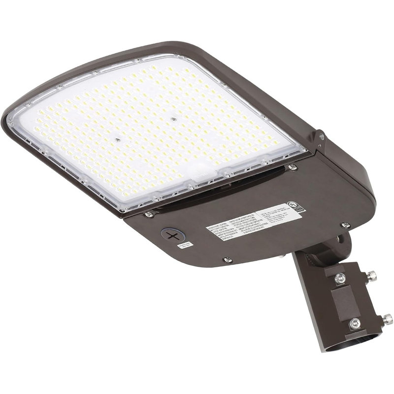 Boîte à chaussures 200W avec photocellule, lumière du jour 45 000Lm, 5000K blanc, lumière de parc à haute efficacité 150Lm / W [Équivalent à 400-600W Hps], 100-277V, étanche IP65, fixation ajustable