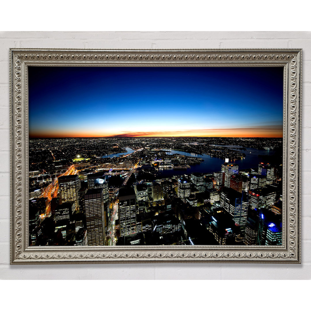 Sydney Night Lights - Einzelne Bilderrahmen Kunstdrucke