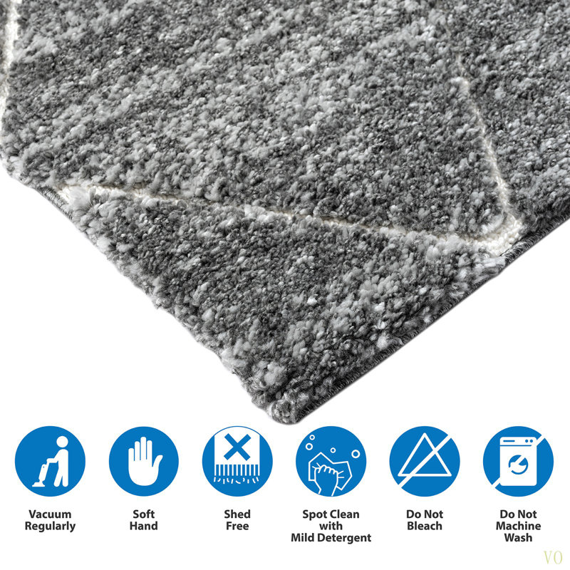 Tapis à motif de treillis Talas, Rectangle 5 pi x 7 pi