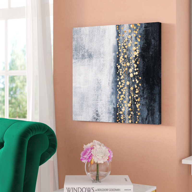 « Down The River » par Oliver Gal - impression d'art graphique, H 20 po x l 20 po x P 1,5 po, Toile tendue