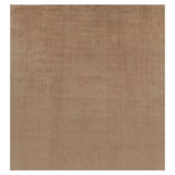 Textural Hand Knotted Silk Area Rug in Beige, Taupe, Cream