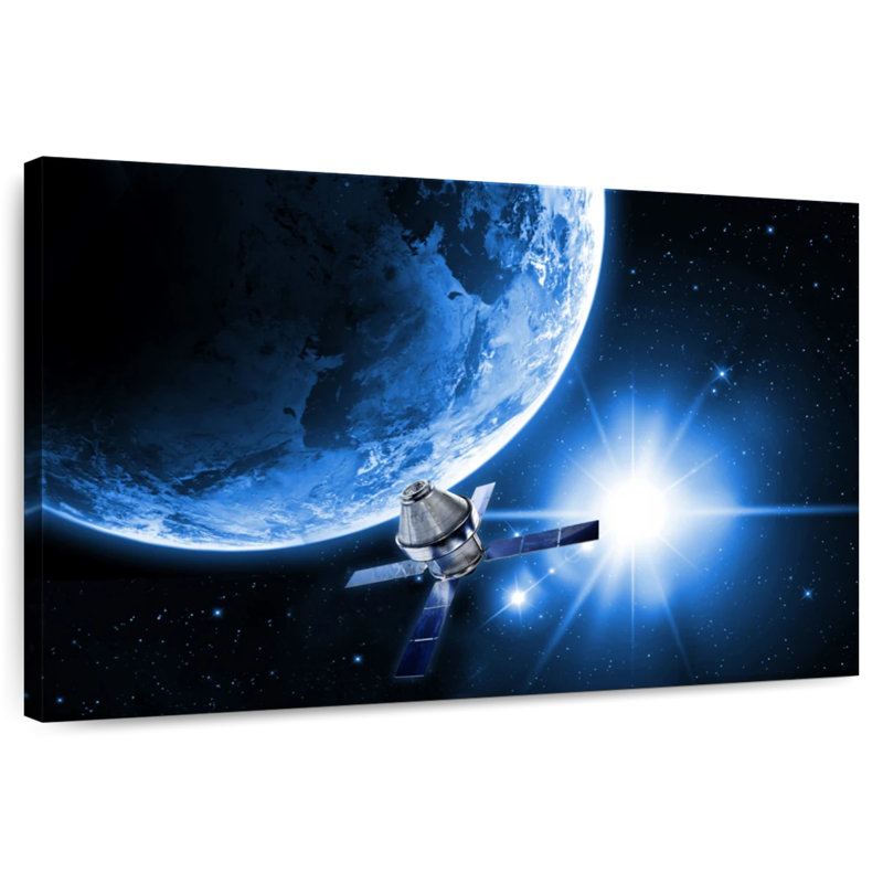 Oberle Satellite In Space, 34" H x 51" W
