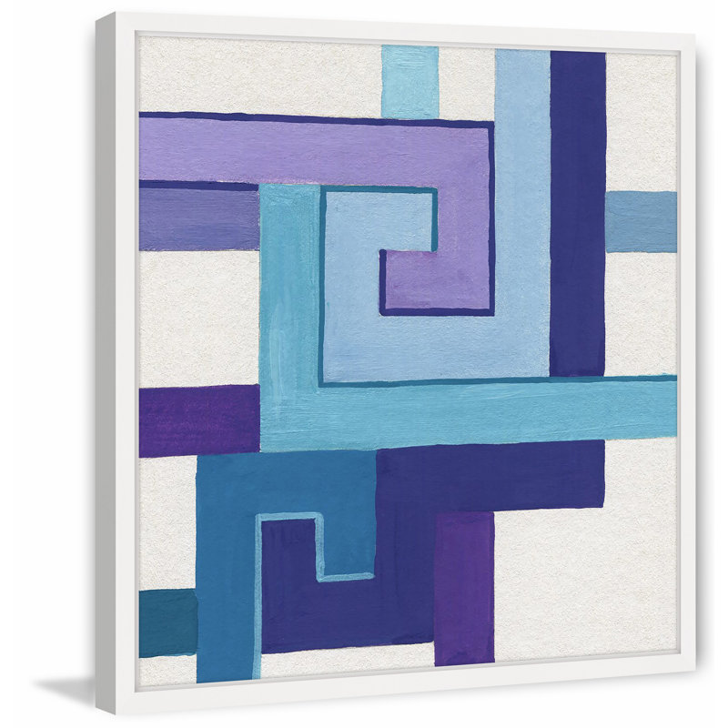 « connected », reproduction de peinture à l’aquarelle encadrée, H 12 po x l 12 po