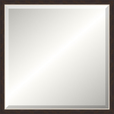 Silver and Espresso Gallery Mirror