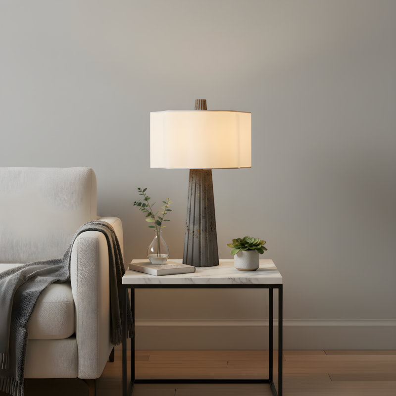 Lampe de table 1 lumière noire mat Gio