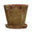 Hillengas Round Cement Planter with Saucer and Distressed Finish-1379896040