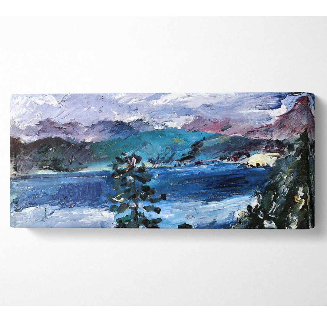 Lovis Corinth Walchensee mit Lärchen-Panorama-Leinwand