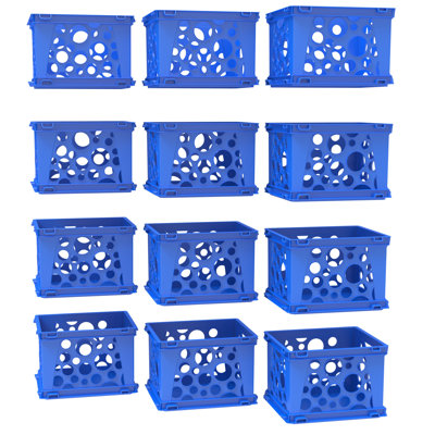  Mini caisse, bleu, paquet de 12