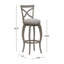 Tabouret de bar et de comptoir pivotant Brumback-1418715383-1418715380