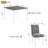 Compact 5-Piece Dining Set with Space-Saving Design