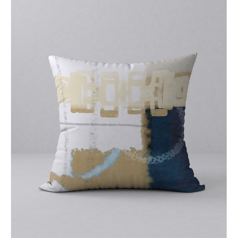 Abstract Throw Pillow, 20" H x 20" W
