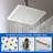 Luxury Wall-mounted Shower System Solid Brass Mixer Valve Showerheads With Rough-in Valve-125422275