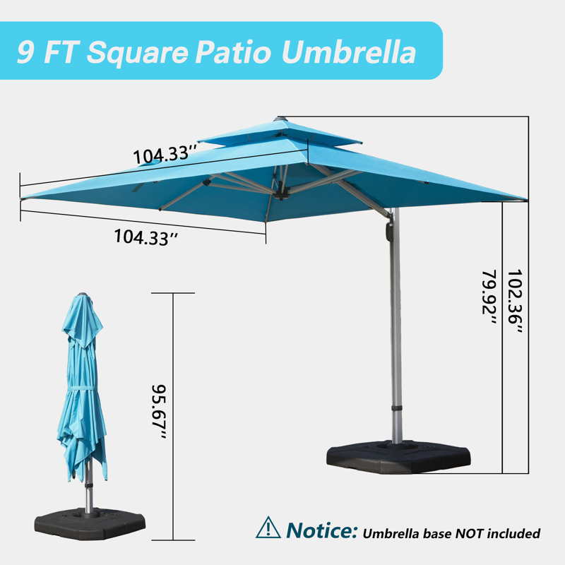 ° Parasol en aluminium avec soleil