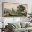 «Tuscan Hills and Cypress Trees», impression sur toile encadrée - décor de paysage méditerranéen-115271117-115271119