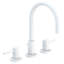 East Linear Widespread Bathroom Faucet with Drain Assembly-503676401