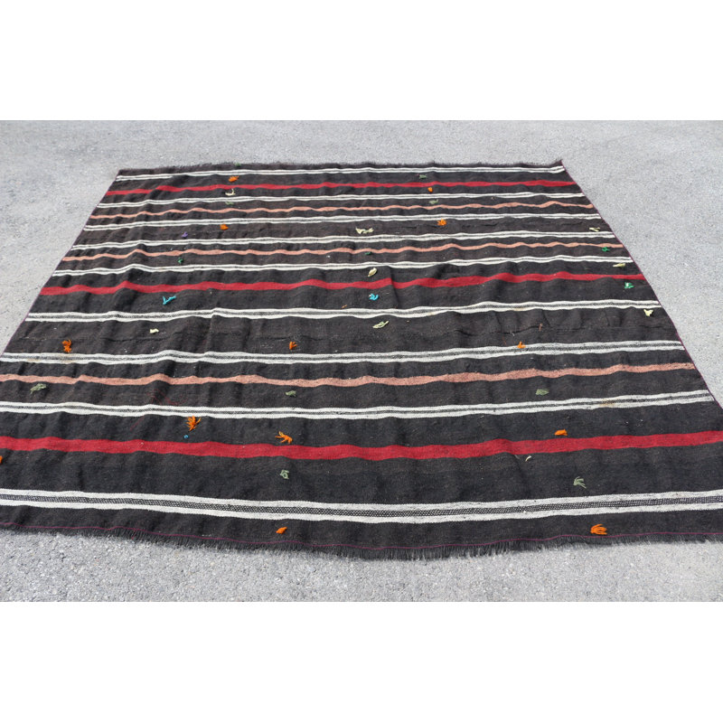 Grand kilim turc rétro rouge surdimensionné avec un design antique de la Turquie