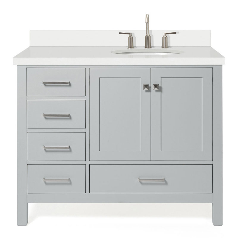 Ensemble de meuble-lavabo simple 43 po Cambridge, Gris
