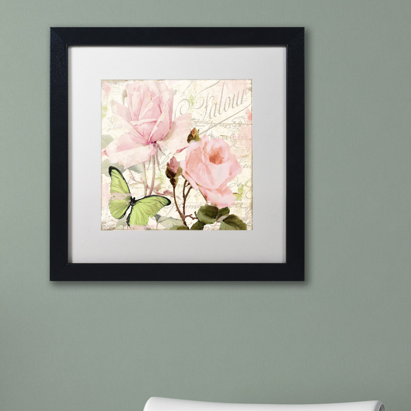 Jadaya «Florabella III», impression encadrée, H 11 po x l 14 po x P 0,5 po, Blanc, Cadre noir