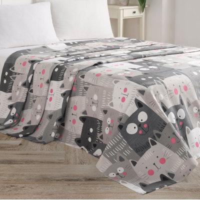 Sechrist Cotton Animal Print Bedspread with Pillowcases Included
