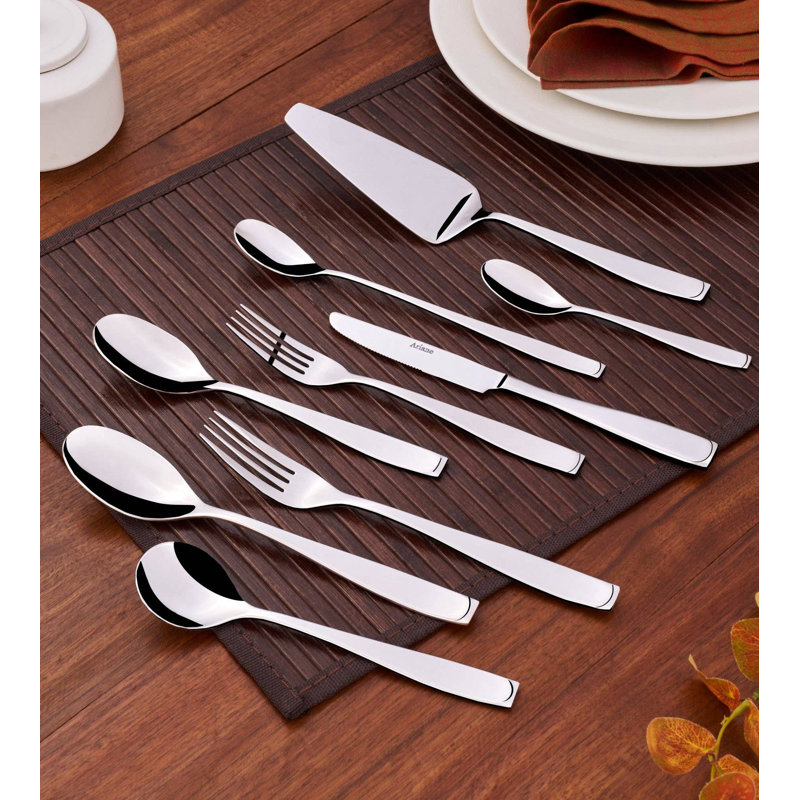 Ensemble de cuillères à soupe en acier inoxydable 12 po, 7 po Serenity