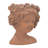 Visage Head Bust Planter, Brown - Home Wall Planter