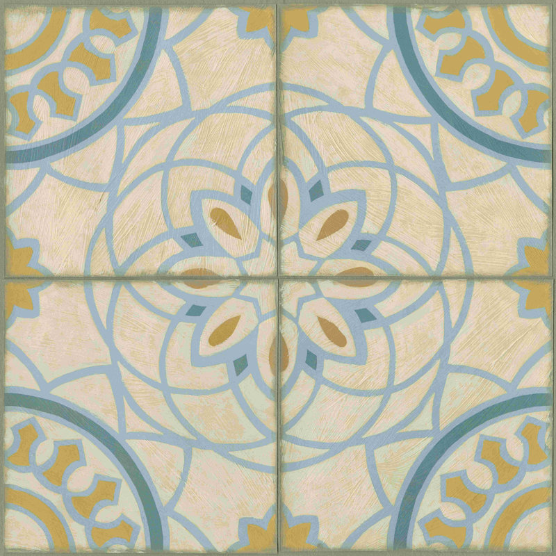 No Embellish * Old World Tiles IV, H 12 po x l 12 po