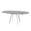 Glass Swivel Extending Dining Table-1954415486