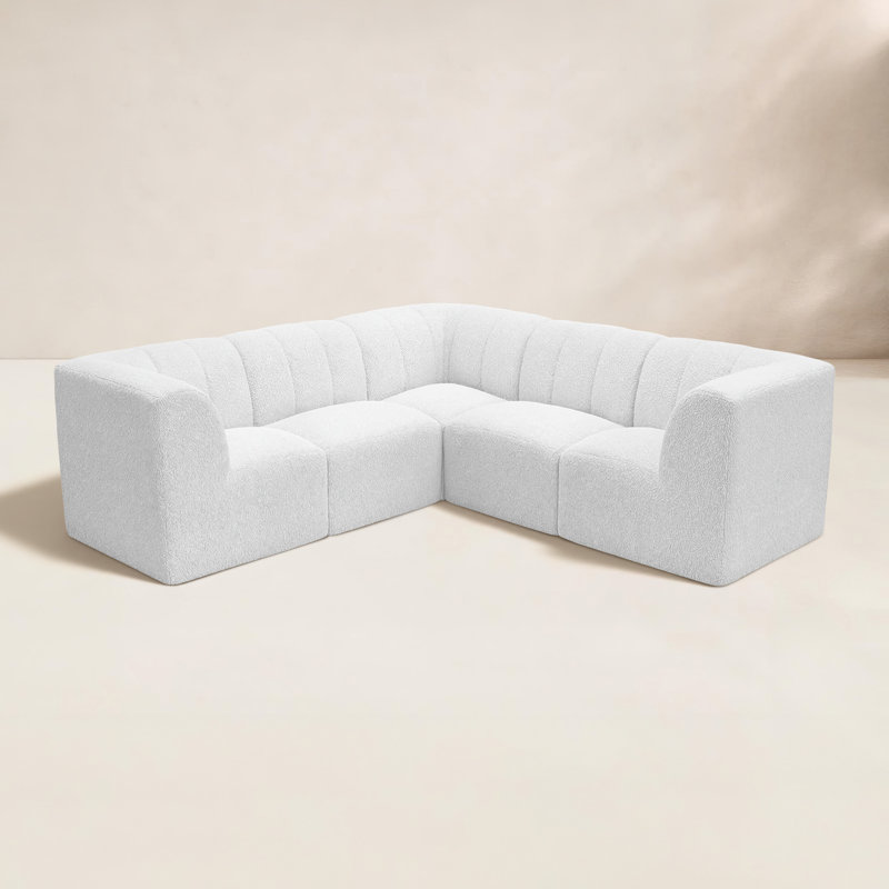 Praia Sunbrella® Bouclé 124" Indoor Outdoor Sofa
