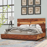 Abigai Solid Wood Platform Bed