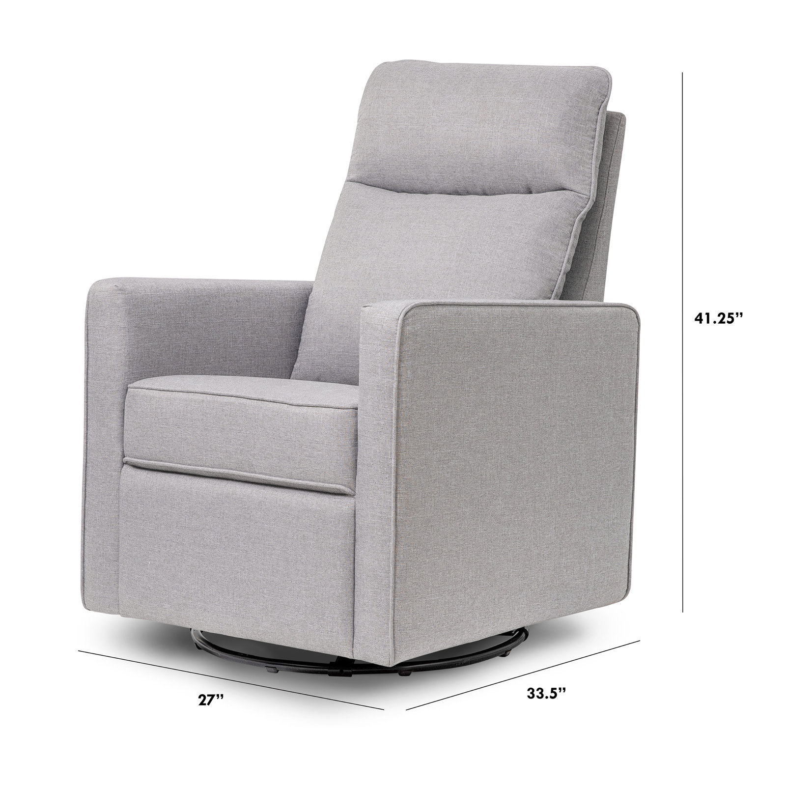 Gabby Swivel Glider, Misty Gray