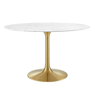  Lippa Oval Artificial Marble Dining Table